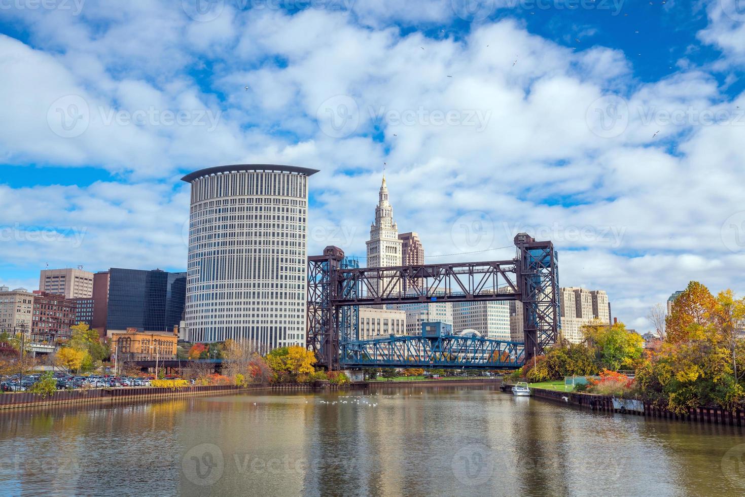 Blick auf die Innenstadt von Cleveland foto