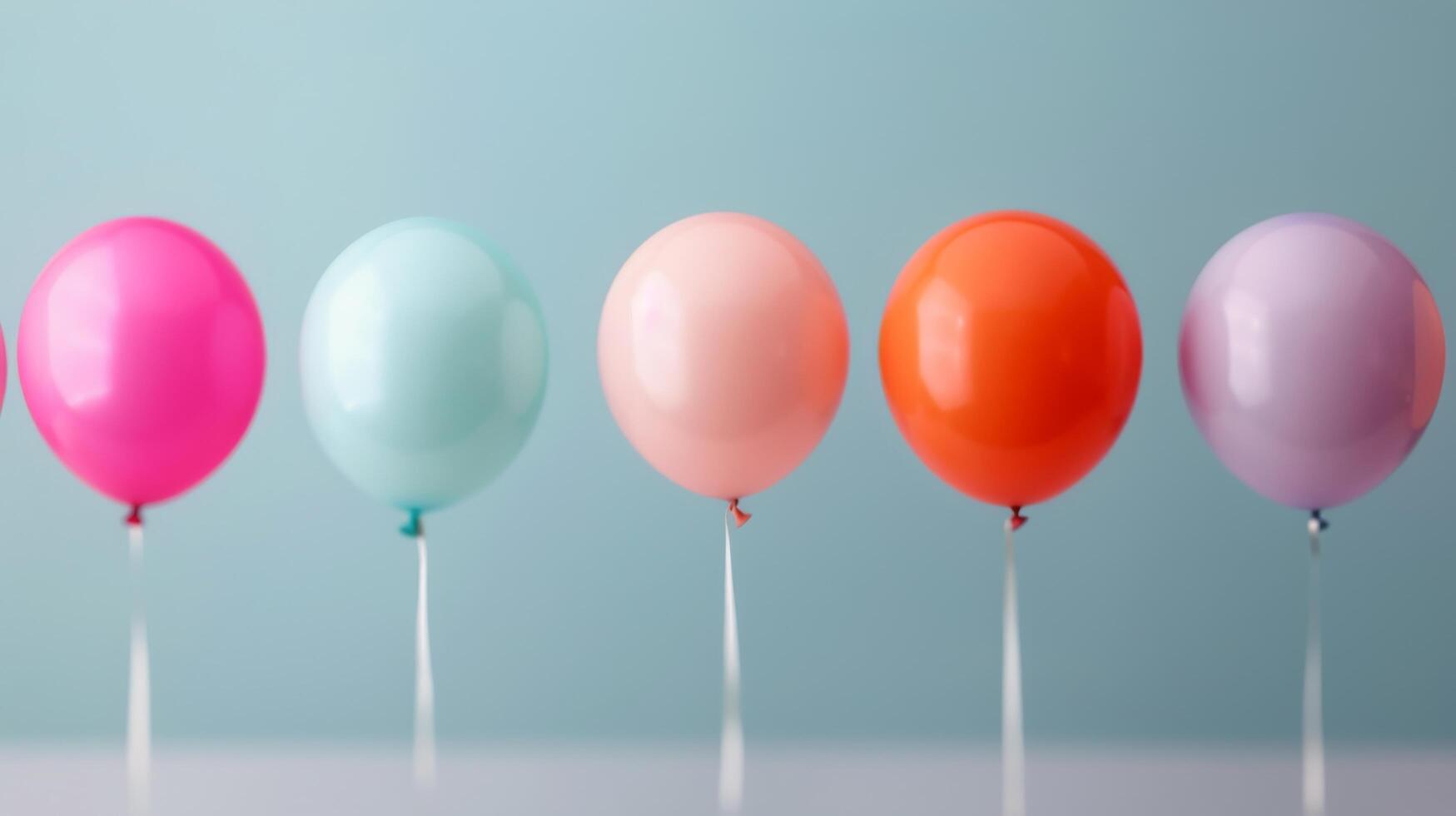 bunt Party Luftballons angezeigt auf Tabelle zum Feier foto