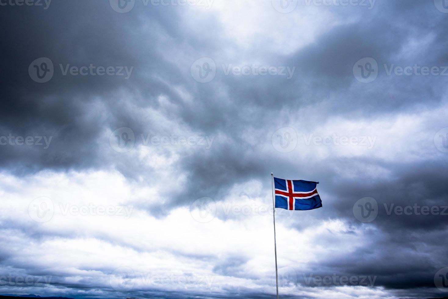 2021 08 14 askja isländische Flagge foto