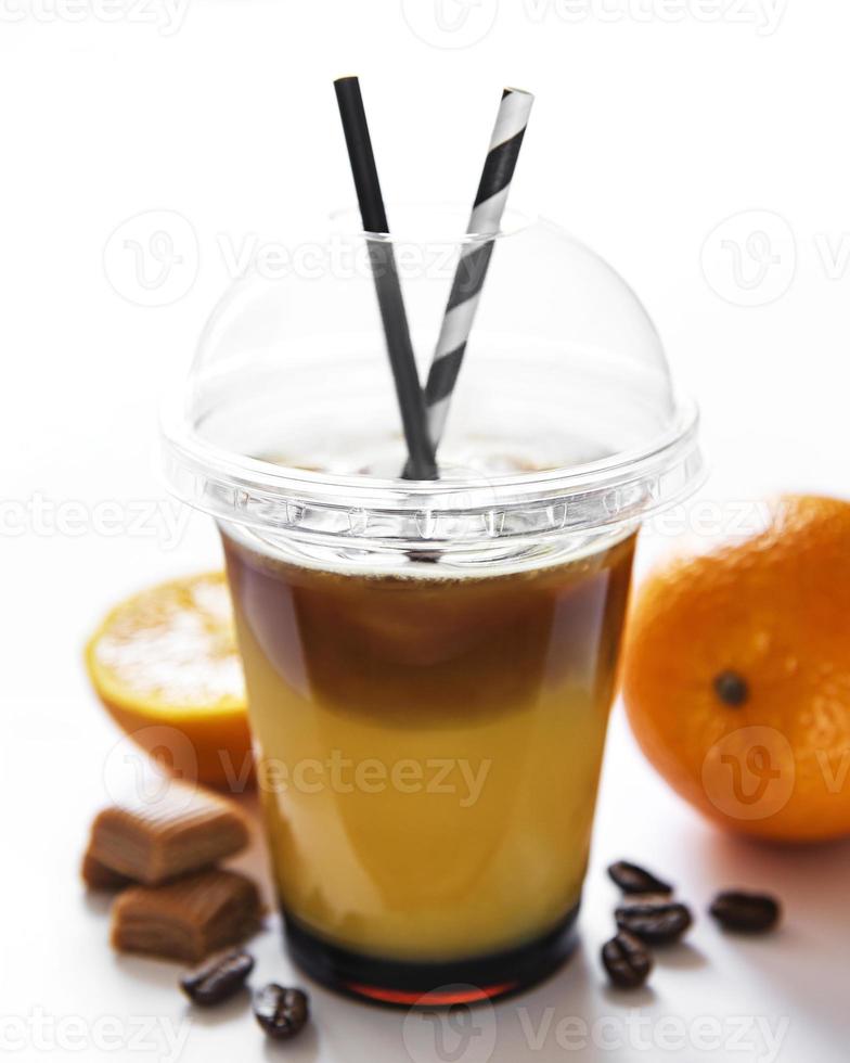 Orangen- und Kaffeecocktail foto