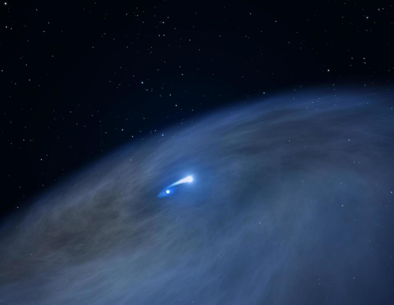 hubble beobachtet einen einzigartigen Star mit dem Spitznamen "fies" foto