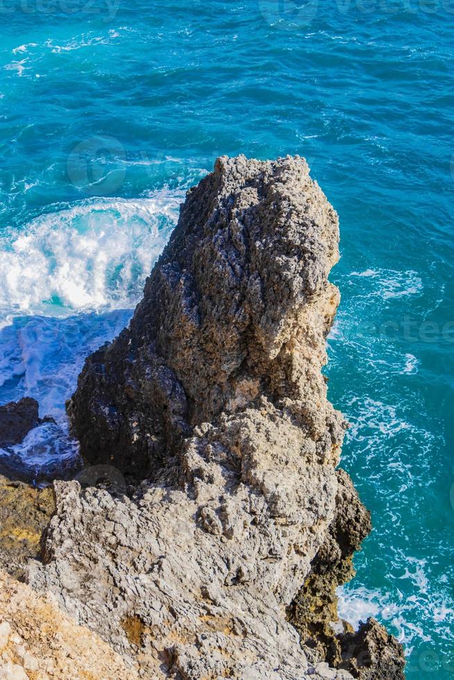 panorama klippen bucht cala mondrago mallorca balearen spanien. foto