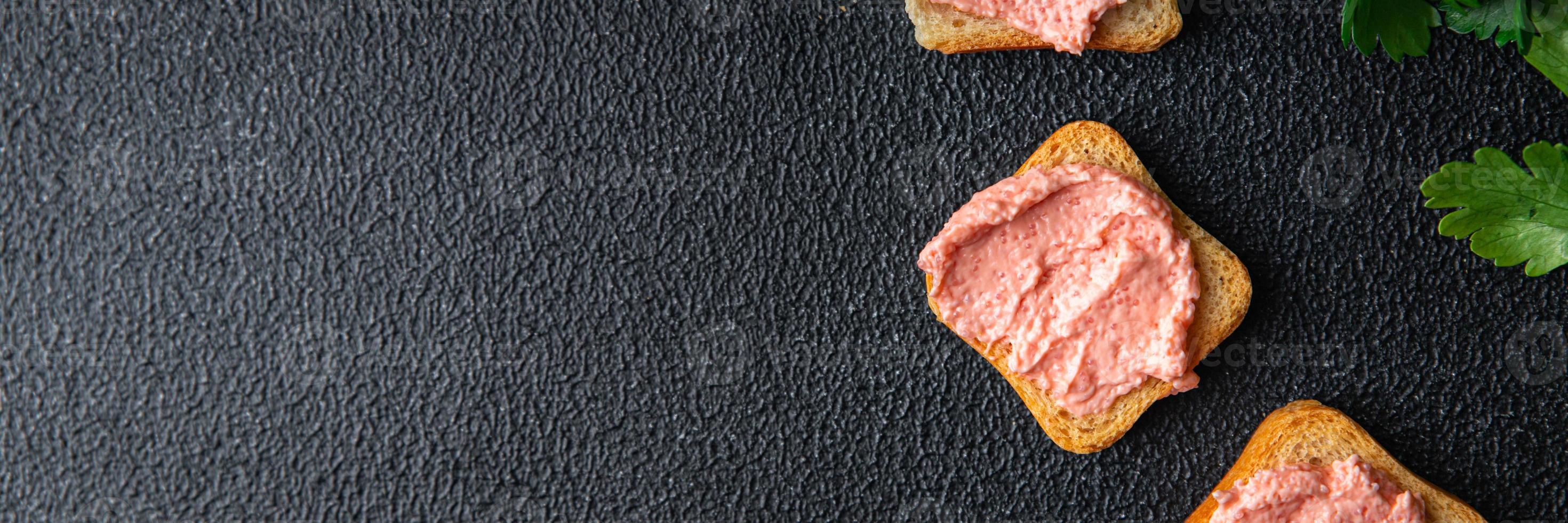 Lodderogen Kaviar Smorrebrod Sandwich Essen Hintergrund foto