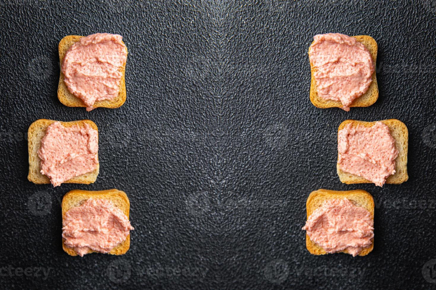 Lodderogen Kaviar Smorrebrod Sandwich Essen Hintergrund foto
