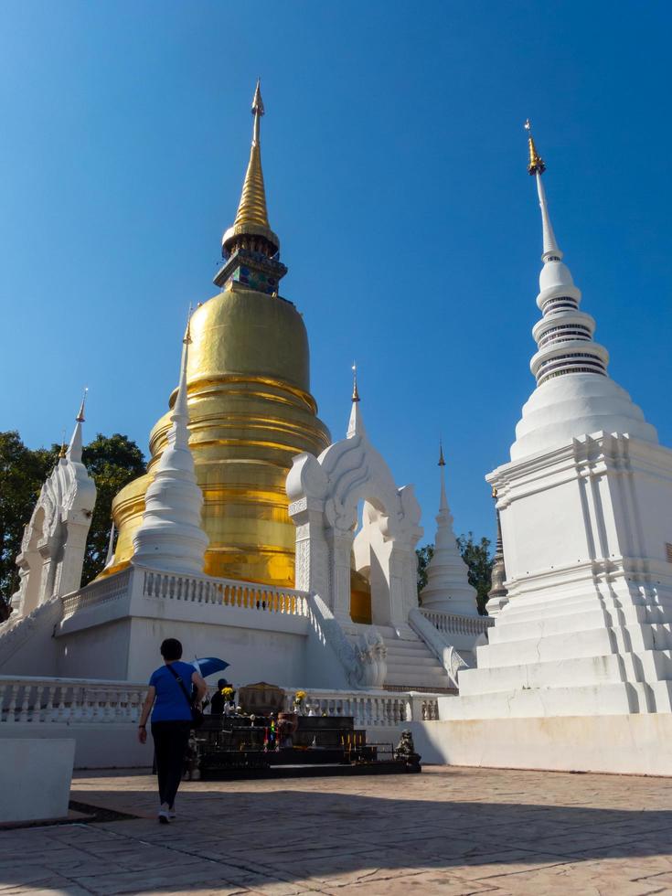 chiang mai thailand12 januar 2020wat suan dok tempel im jahr 2450 prinzessin dara rasami freut sich, die knochen des chiang mai-Herrschers und der an diesem ort versammelten verwandten zu sammeln. foto