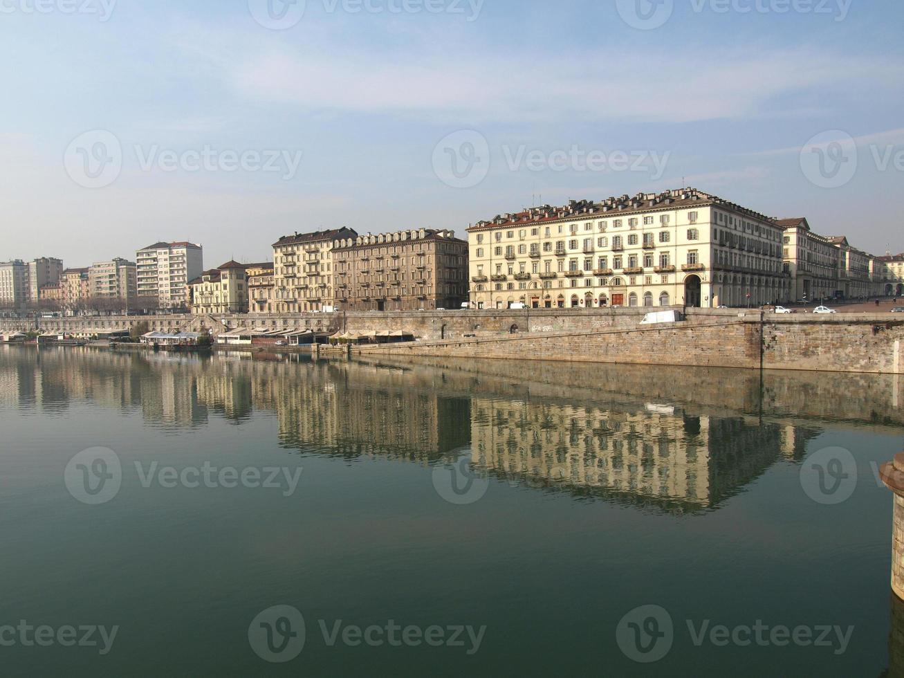 Fluss Po, Turin foto