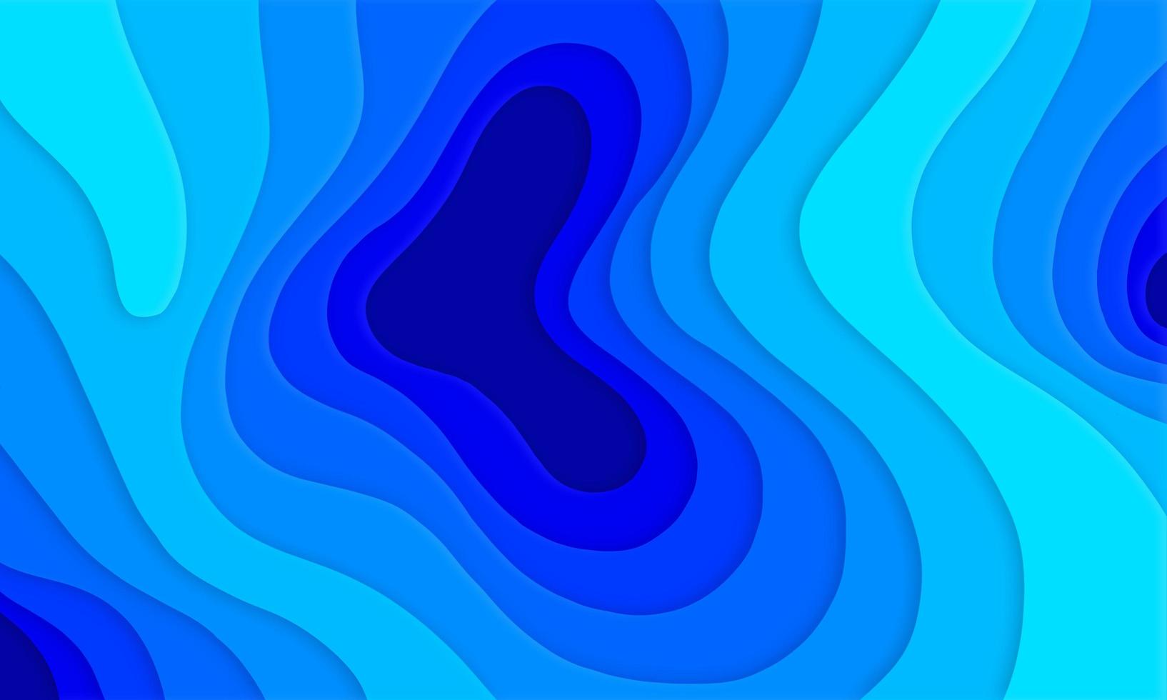abstrakter Papercut-Hintergrund in blauer Abstufung foto