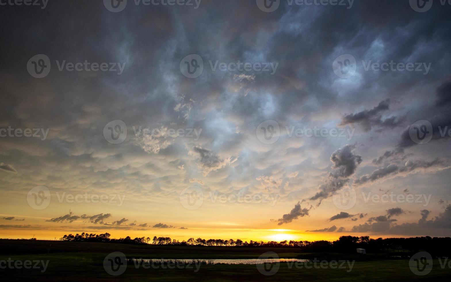 Präriegewitterwolken Kanada foto