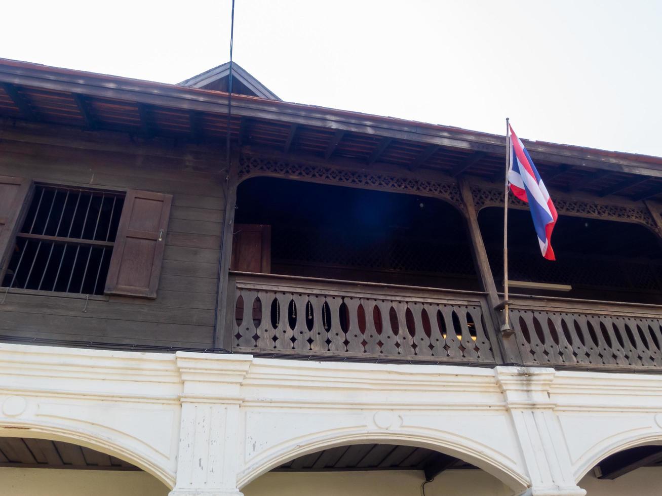 Lanna Architecture Center Fakultät für Architektur Chiang Mai Thailand11. Januar 2020Ausstellung und Erforschung von Informationen über die Geschichte von Lanna Architecture.Gebäude älter als 120 Jahre. foto