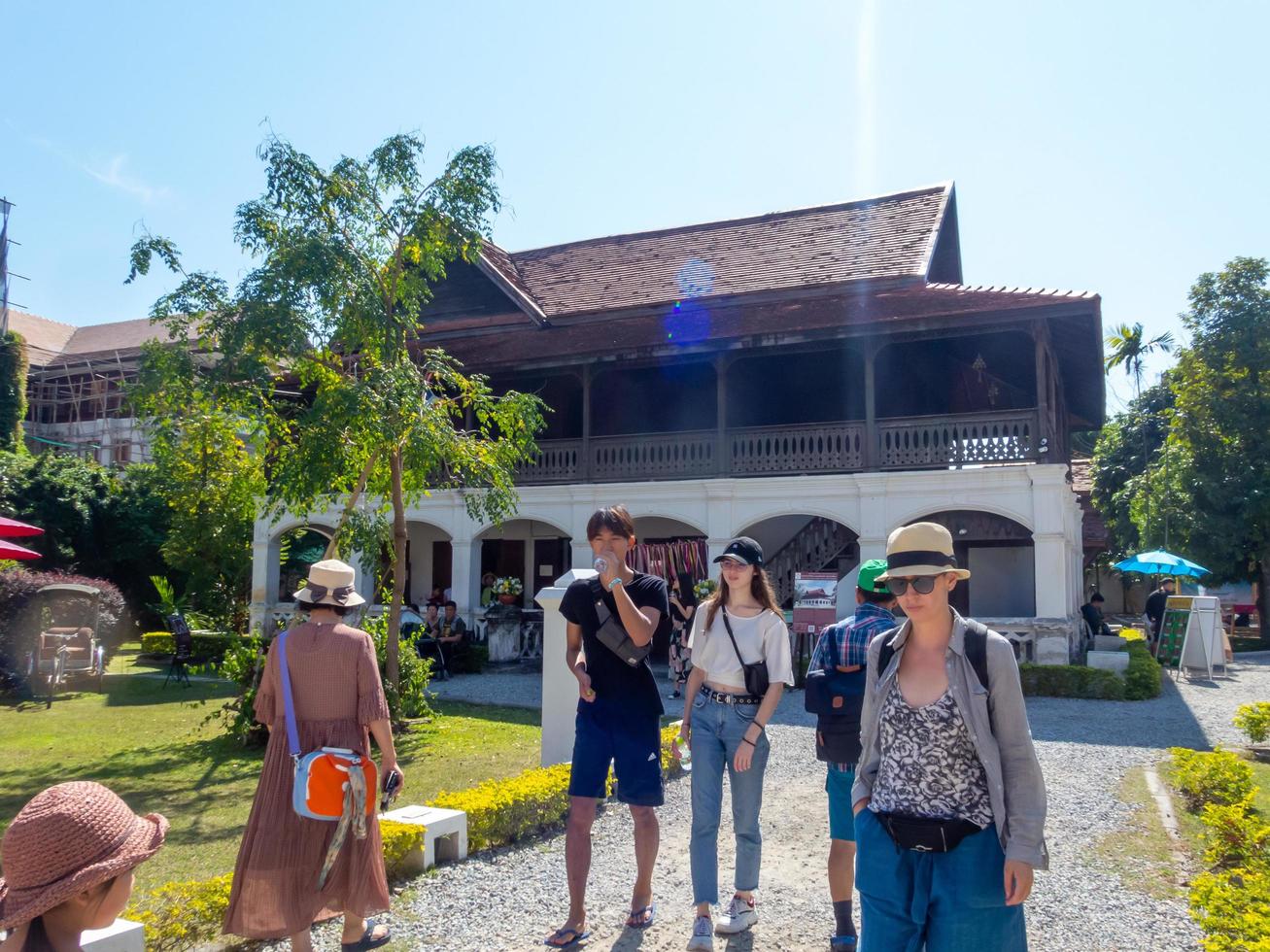 Lanna Architecture Center Fakultät für Architektur Chiang Mai Thailand11. Januar 2020Ausstellung und Erforschung von Informationen über die Geschichte von Lanna Architecture.Gebäude älter als 120 Jahre. foto