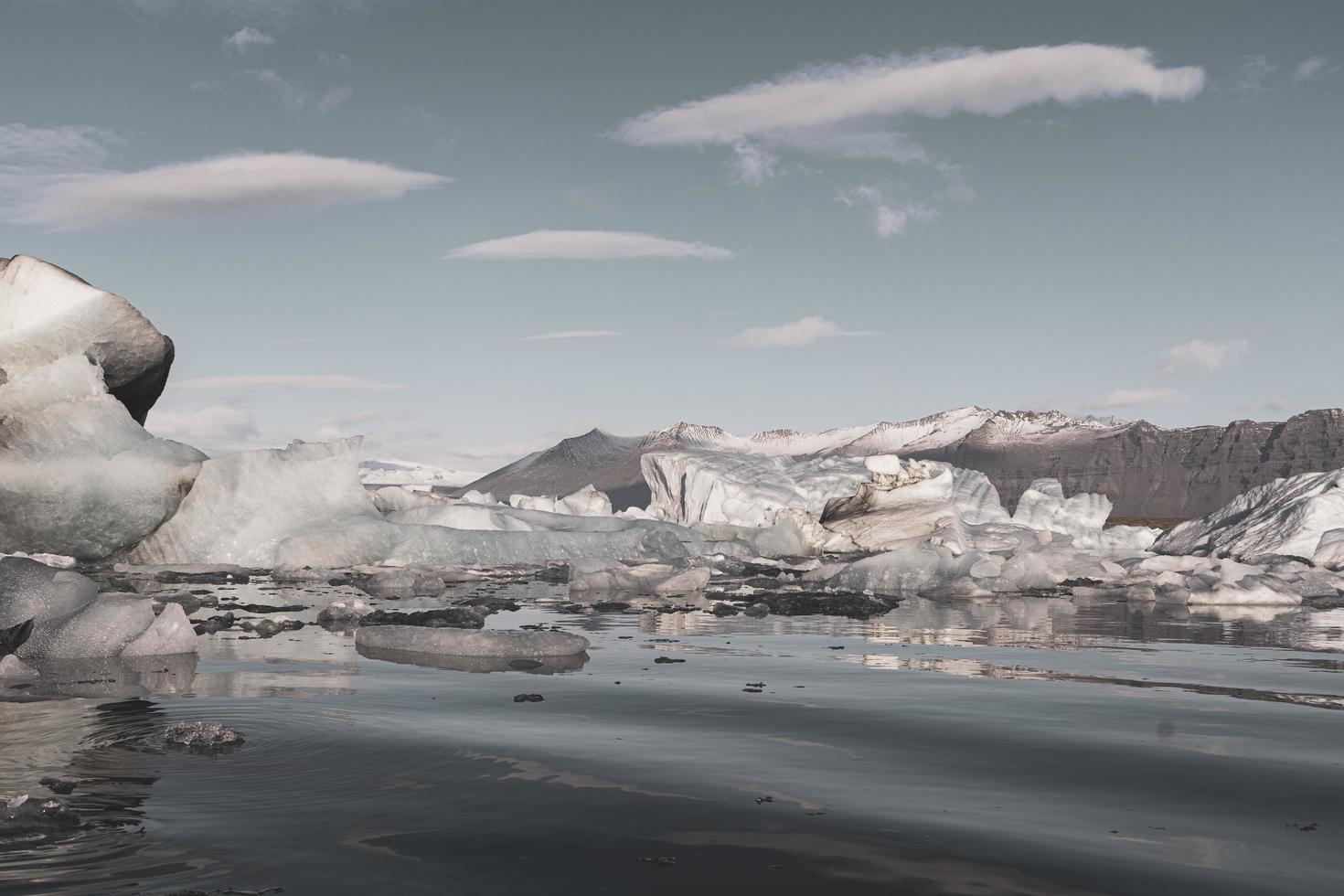 Gletscherlagune Jökulsarlon, Island foto