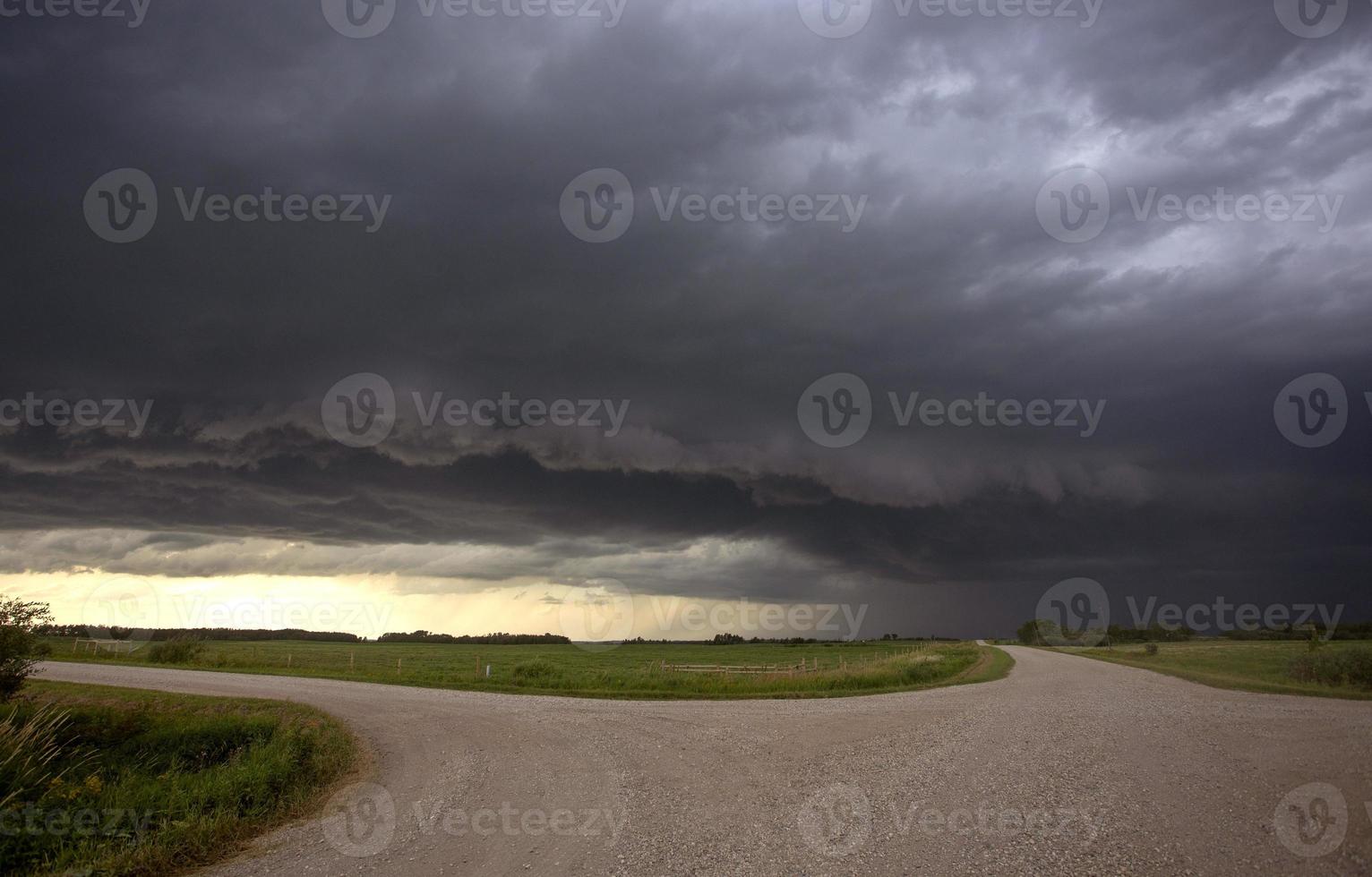 Präriegewitterwolken Kanada foto