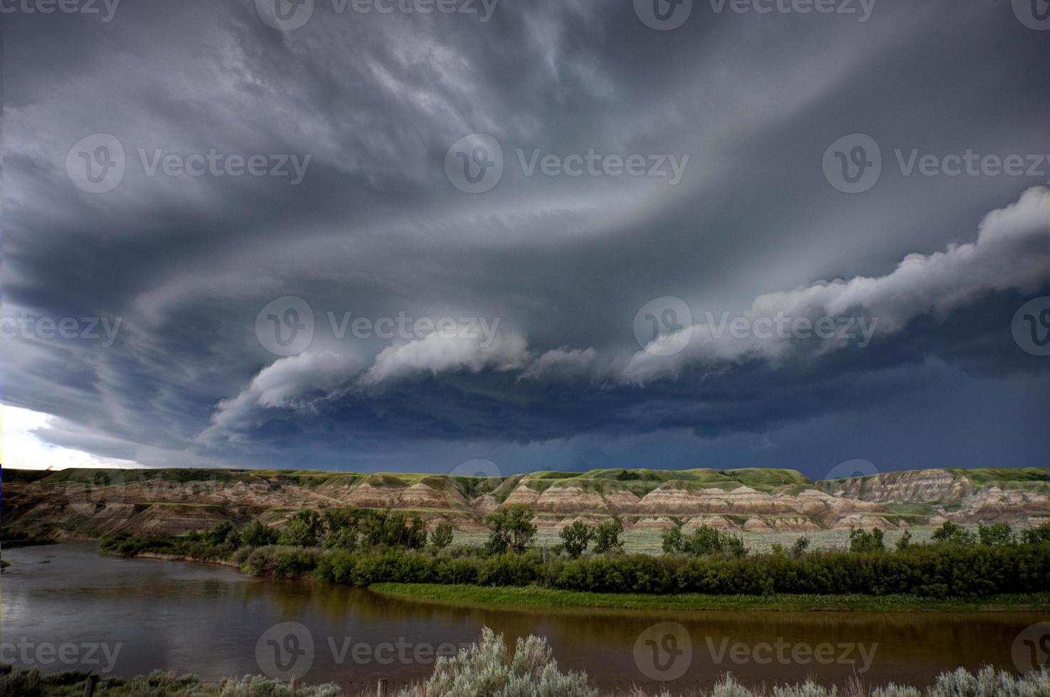 Präriegewitterwolken Kanada foto