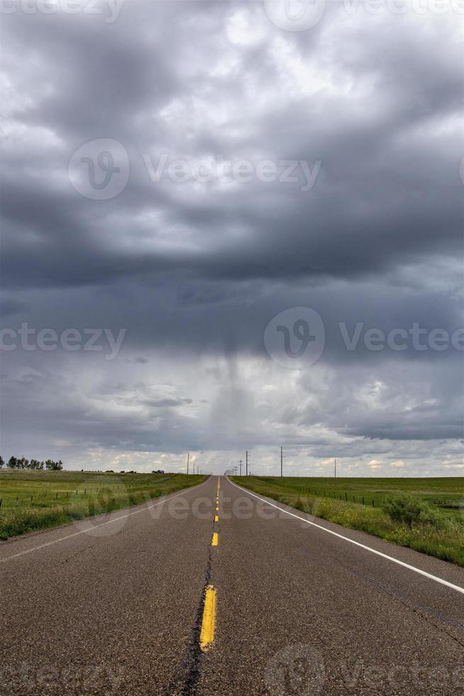 Präriegewitterwolken Kanada foto