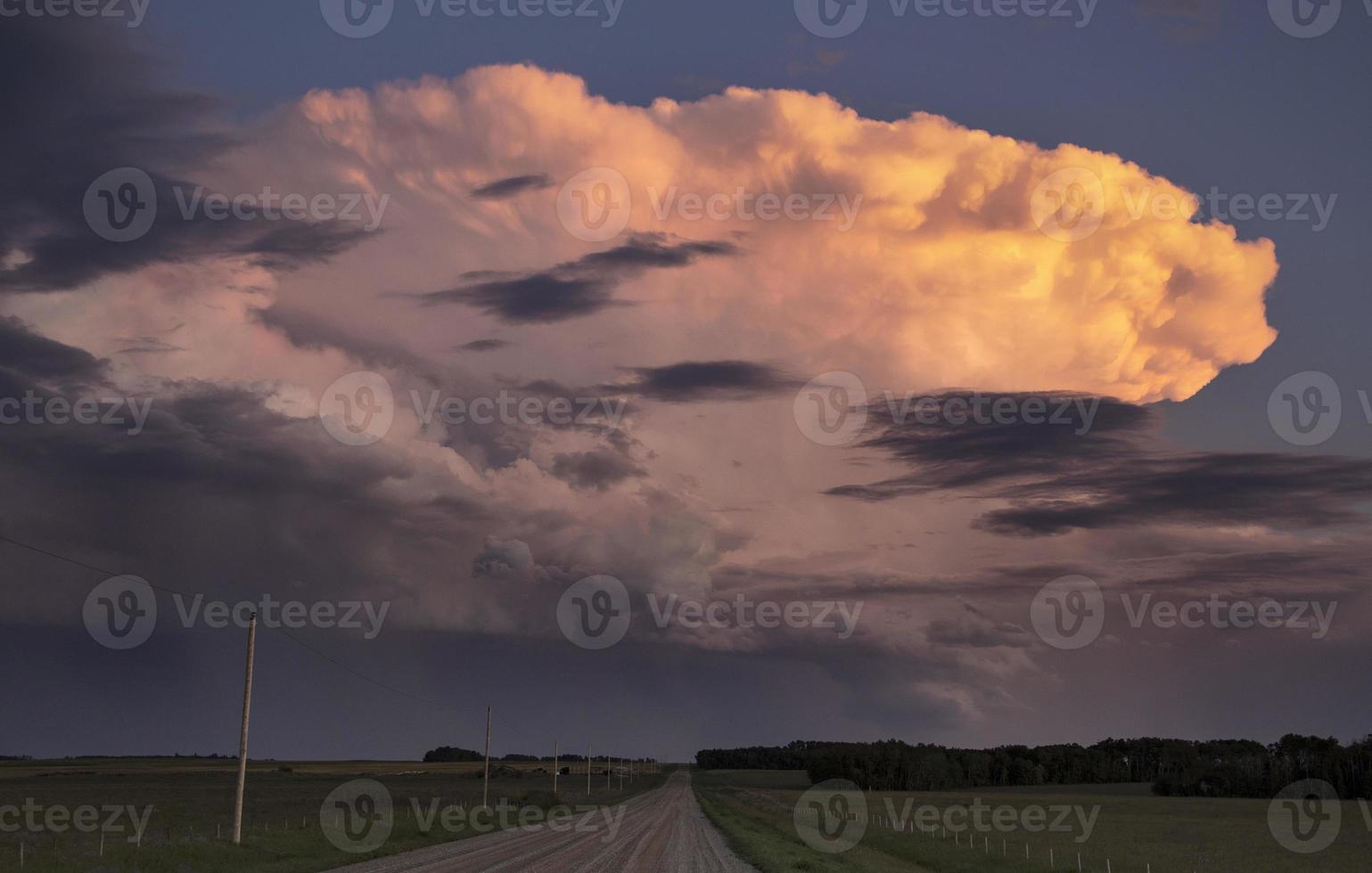 Präriegewitterwolken Kanada foto