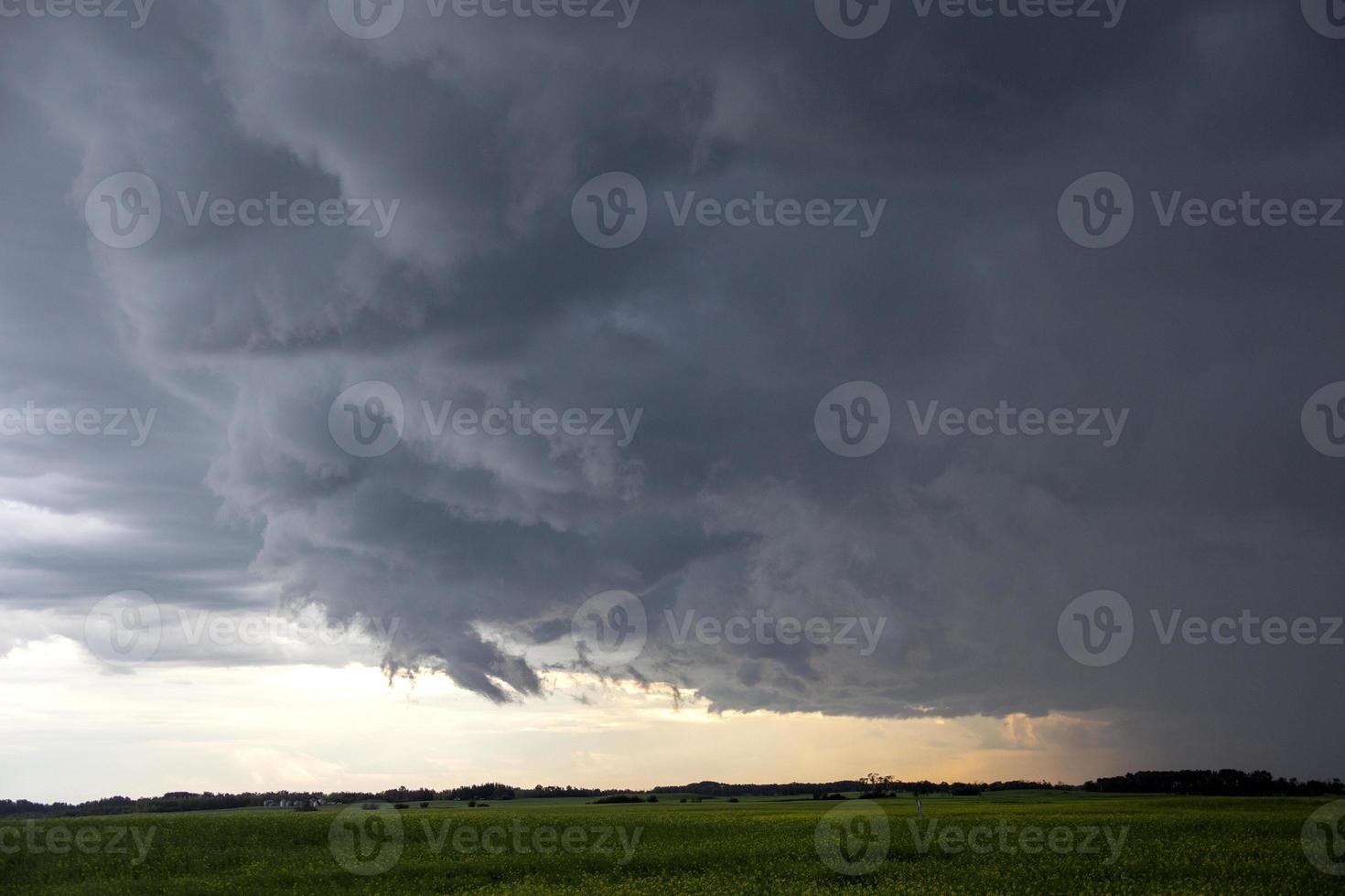 Präriegewitterwolken Kanada foto