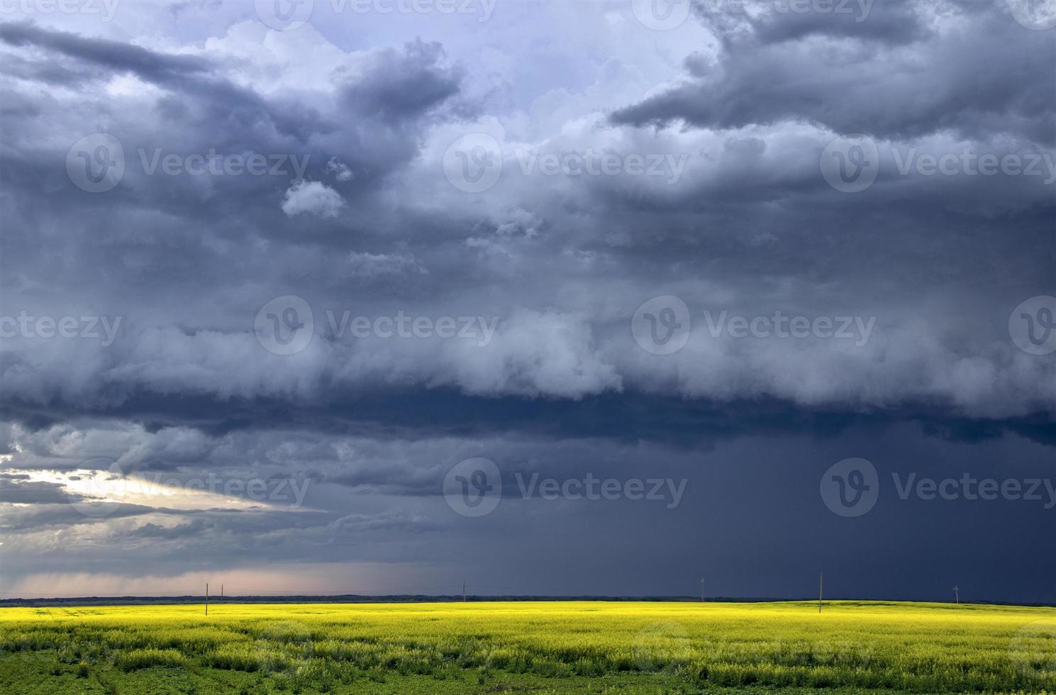 Präriegewitterwolken Kanada foto