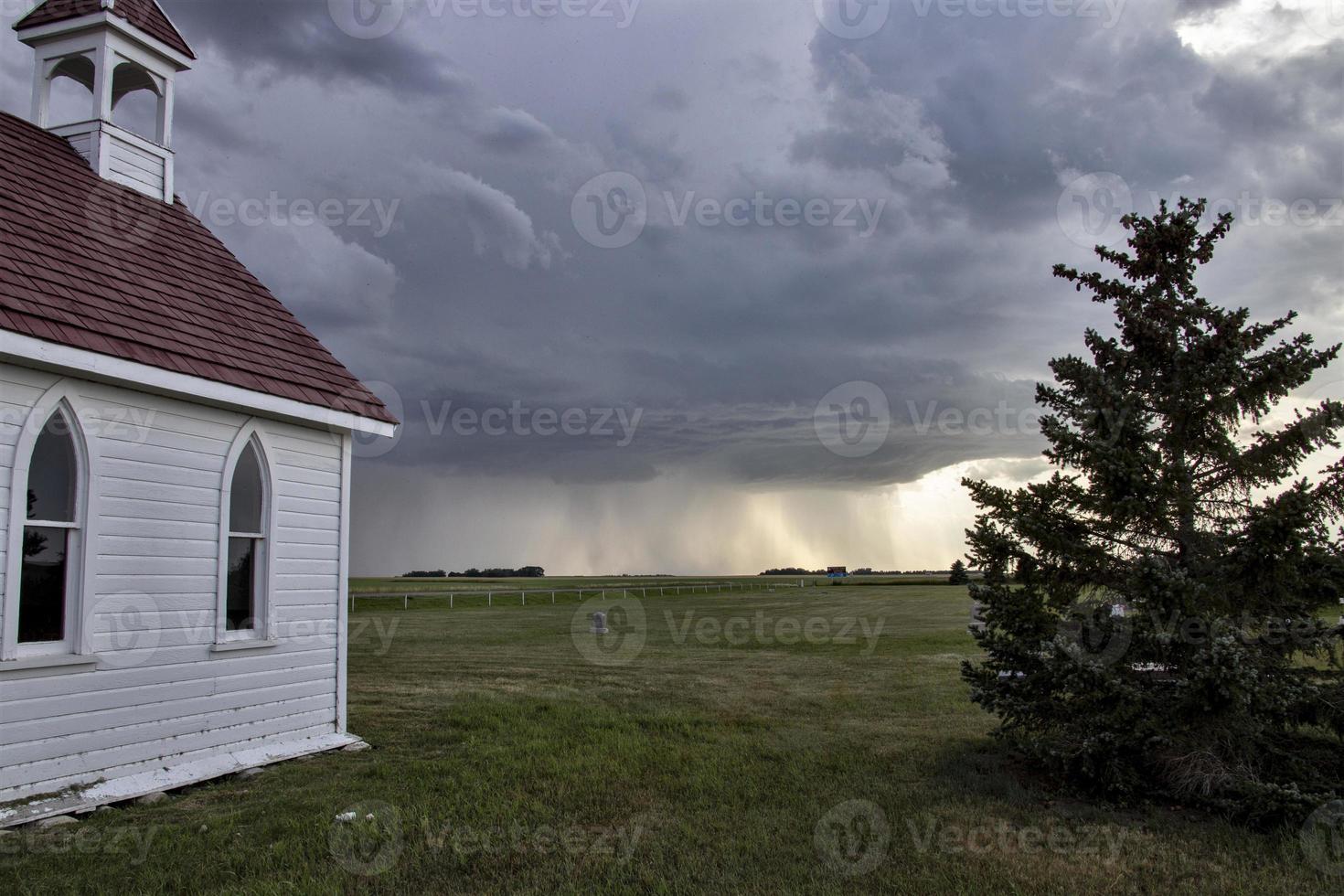 Präriegewitterwolken Kanada foto