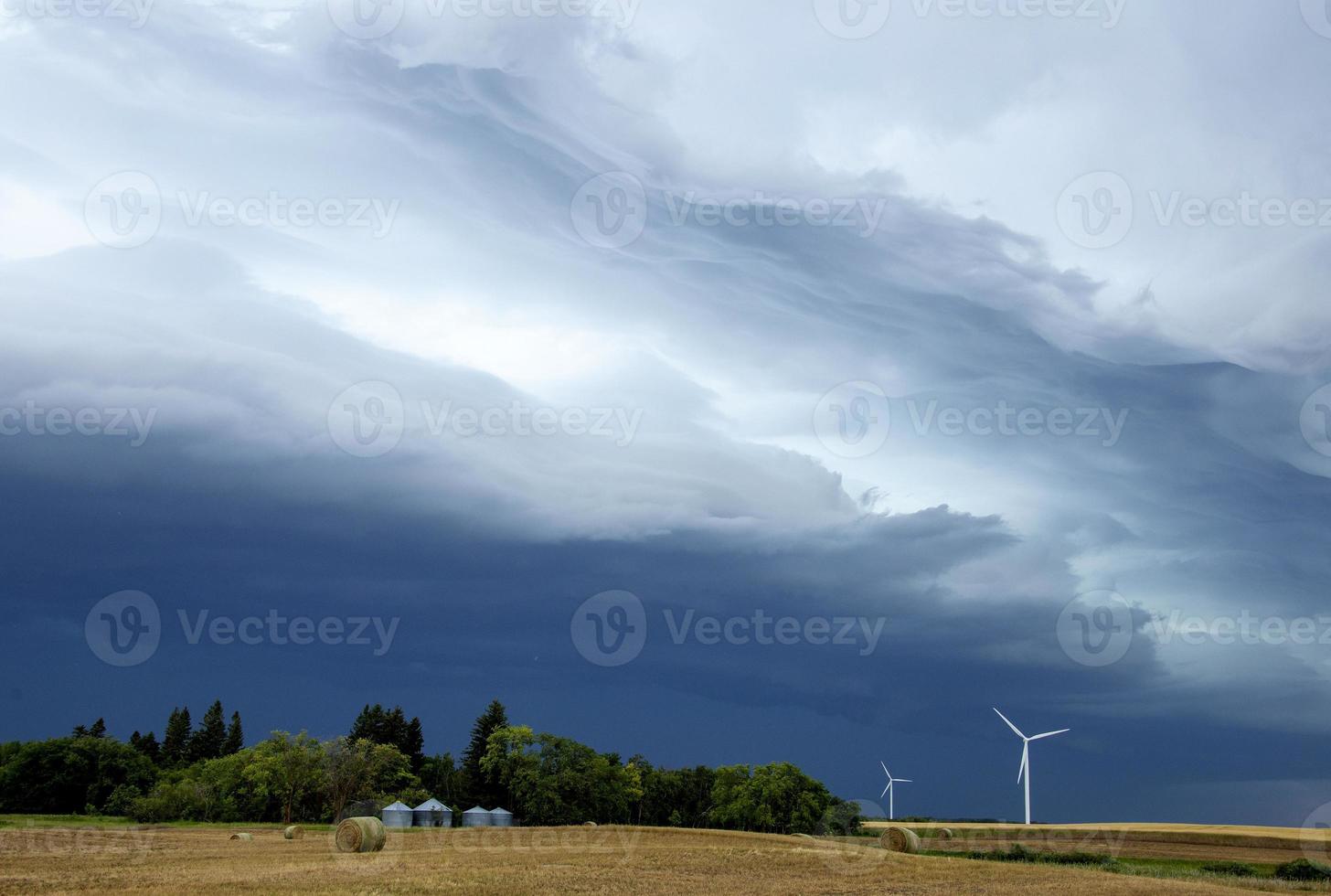 Präriegewitterwolken Kanada foto