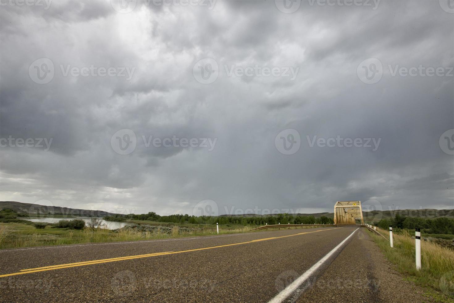 Präriegewitterwolken Kanada foto