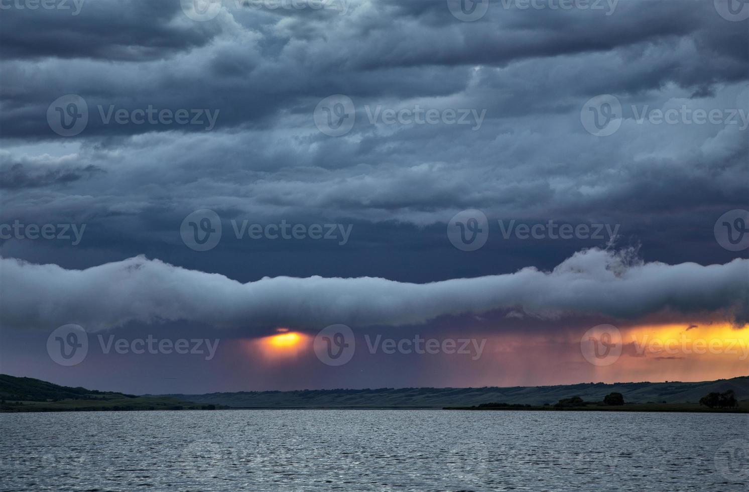 Präriegewitterwolken Kanada foto