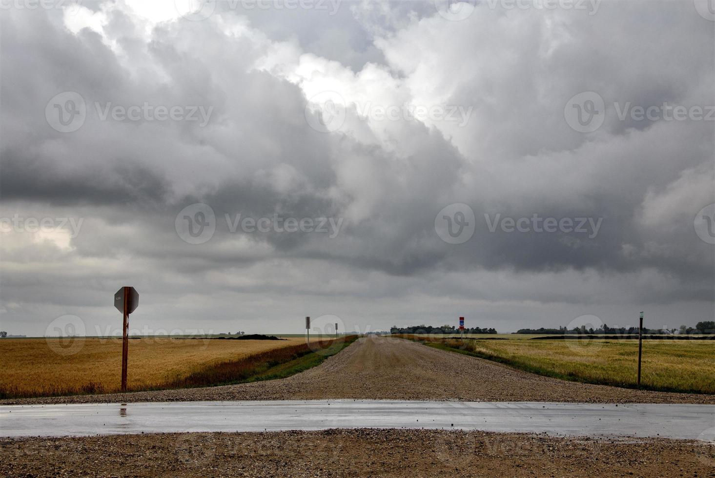 Präriegewitterwolken Kanada foto