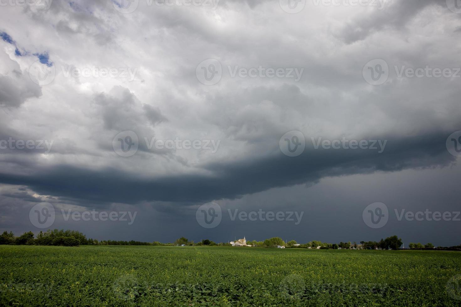 Präriegewitterwolken Kanada foto