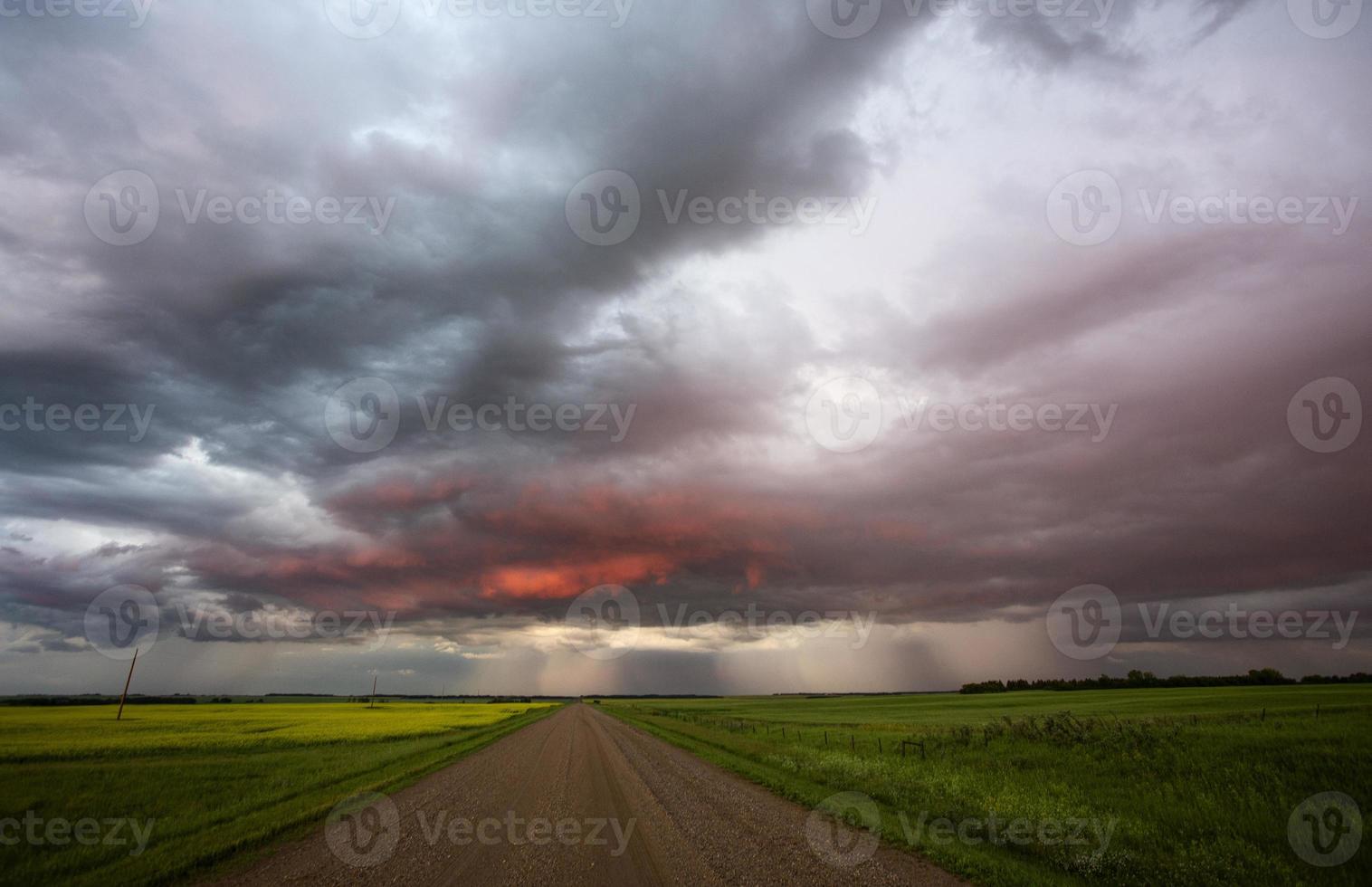 Präriegewitterwolken Kanada foto