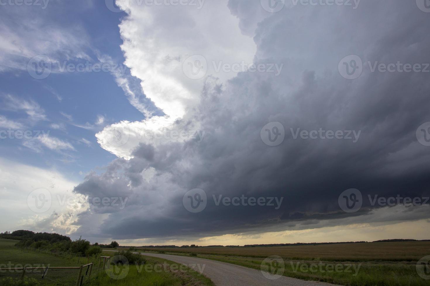 Präriegewitterwolken Kanada foto