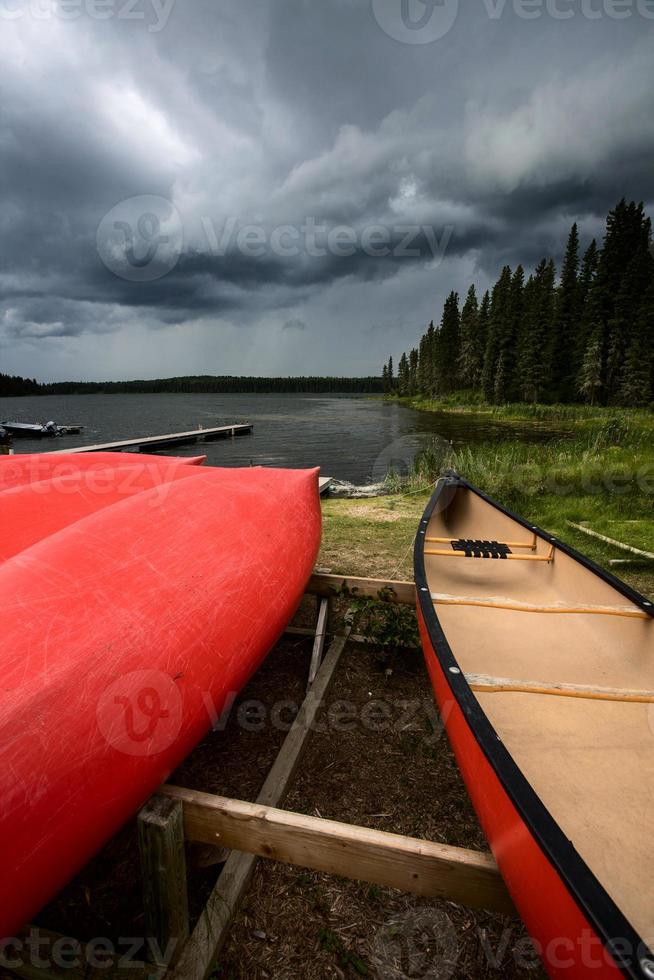 Präriegewitterwolken Kanada foto