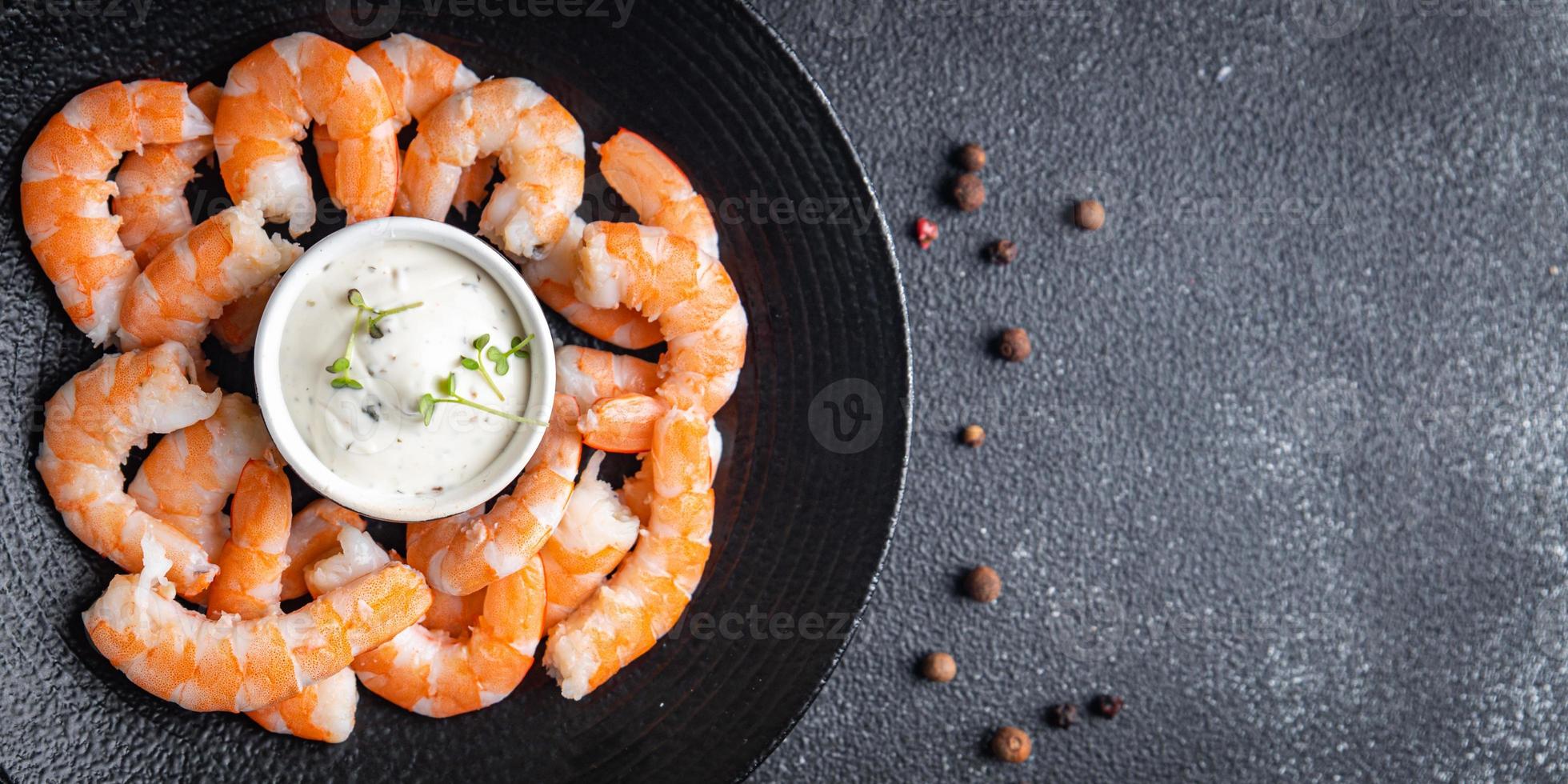 garnelen lebensmittel garnelen meeresfrüchte gesunde mahlzeit essen snack foto