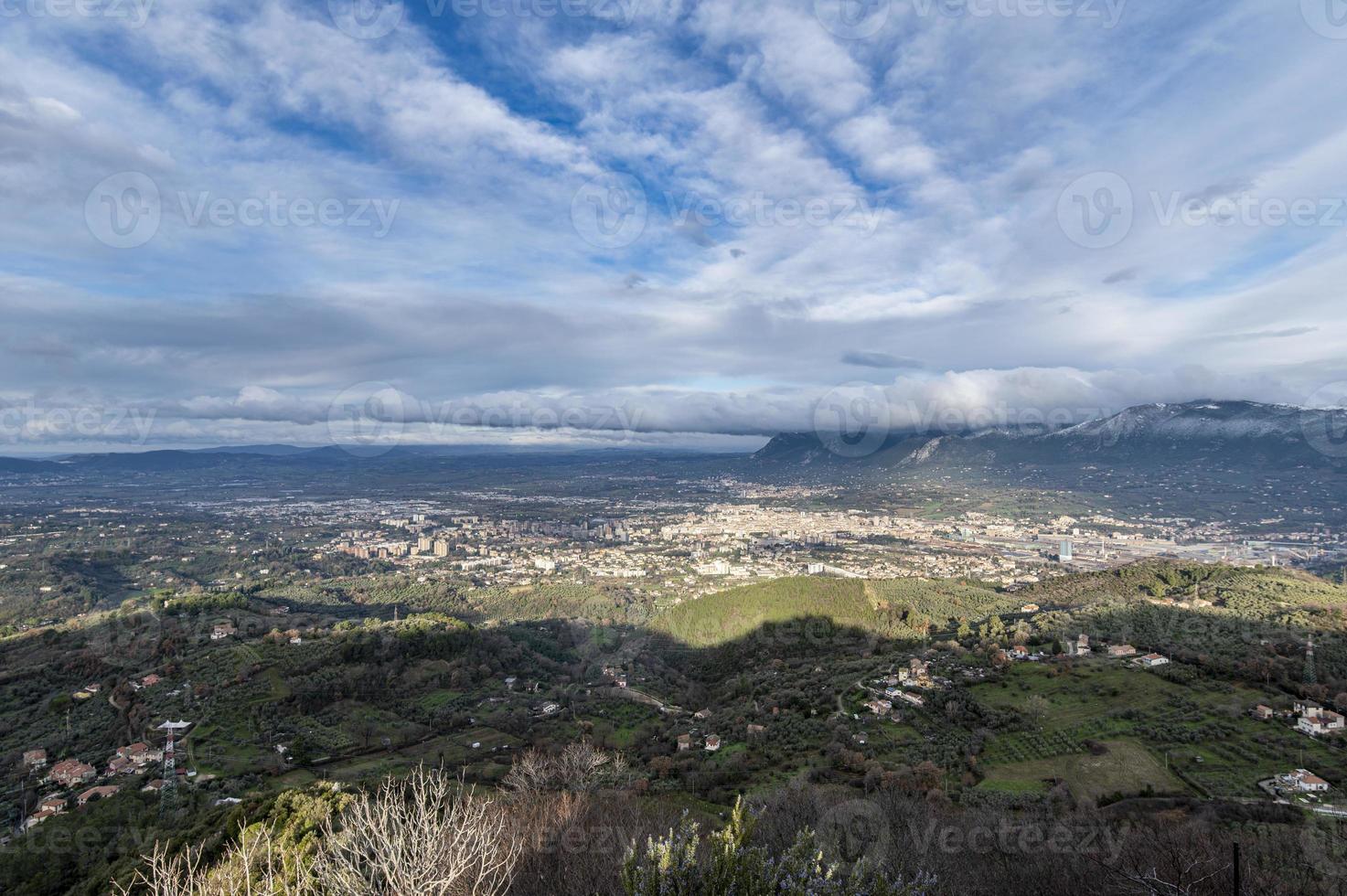 Terni-Landschaft von oben gesehen foto