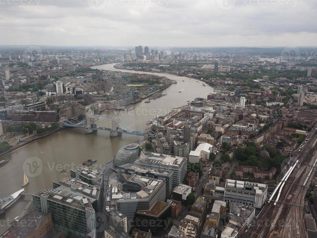 Luftaufnahme von London foto