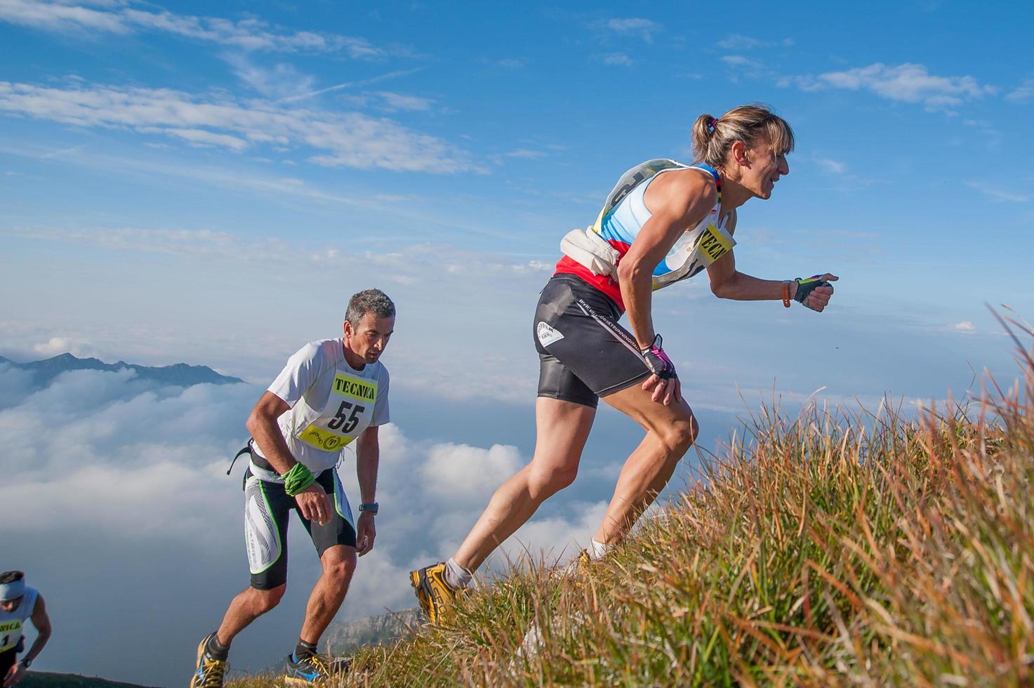 serina italien 2. september 2018 extremes wettbewerbsrennen in den bergen von 50 km foto