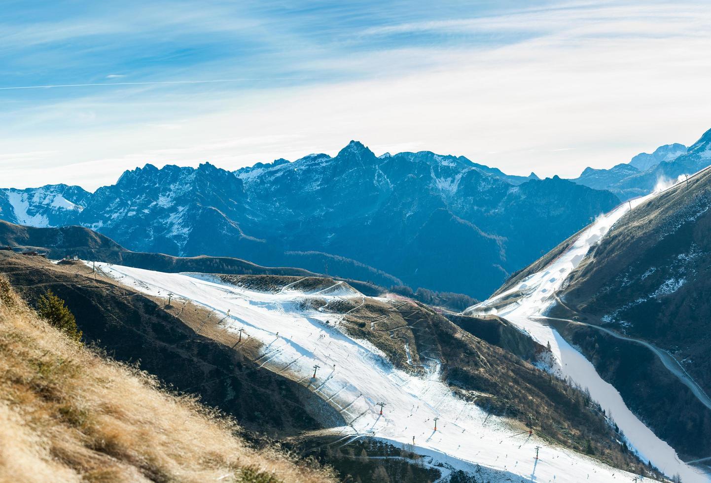 künstliches Schneeskigebiet foto