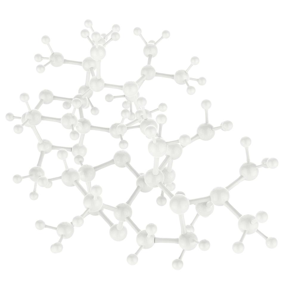 Molekül weiße Farbe 3d als Konzept foto