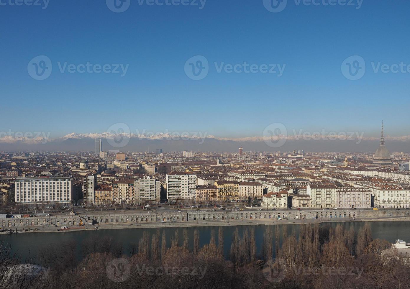 Luftaufnahme von Turin foto