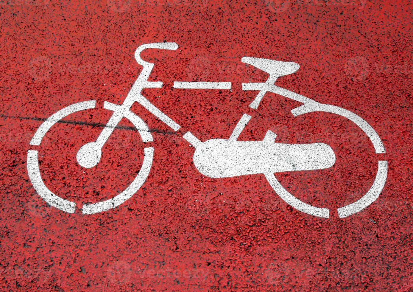 Radwegschild foto