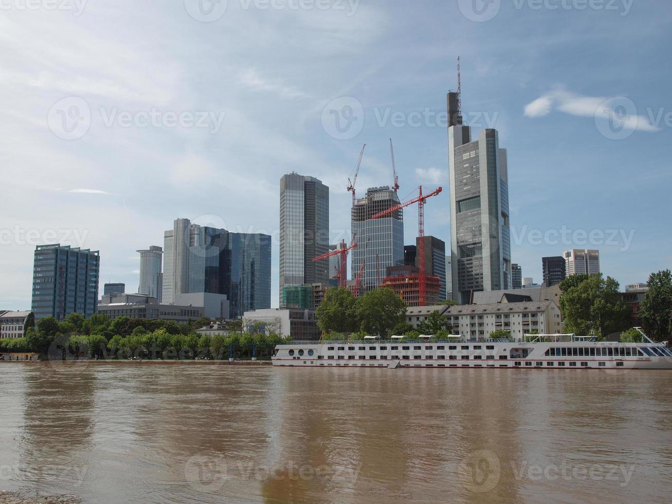 ansicht von frankfurt, deutschland foto