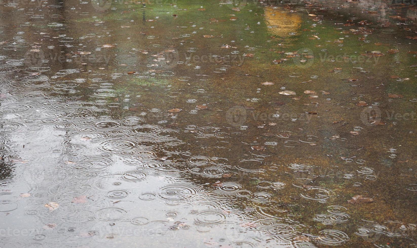 Regenwasserpfütze Hintergrund foto