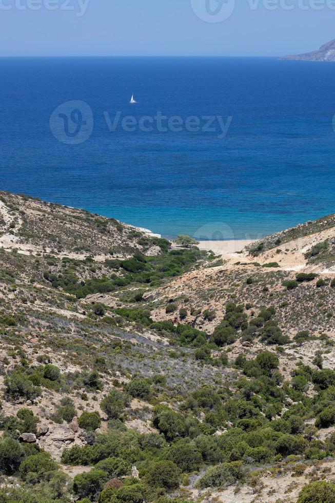 agios ioannis aus dem kloster st. johannes siderianos, milos, griechenland. foto