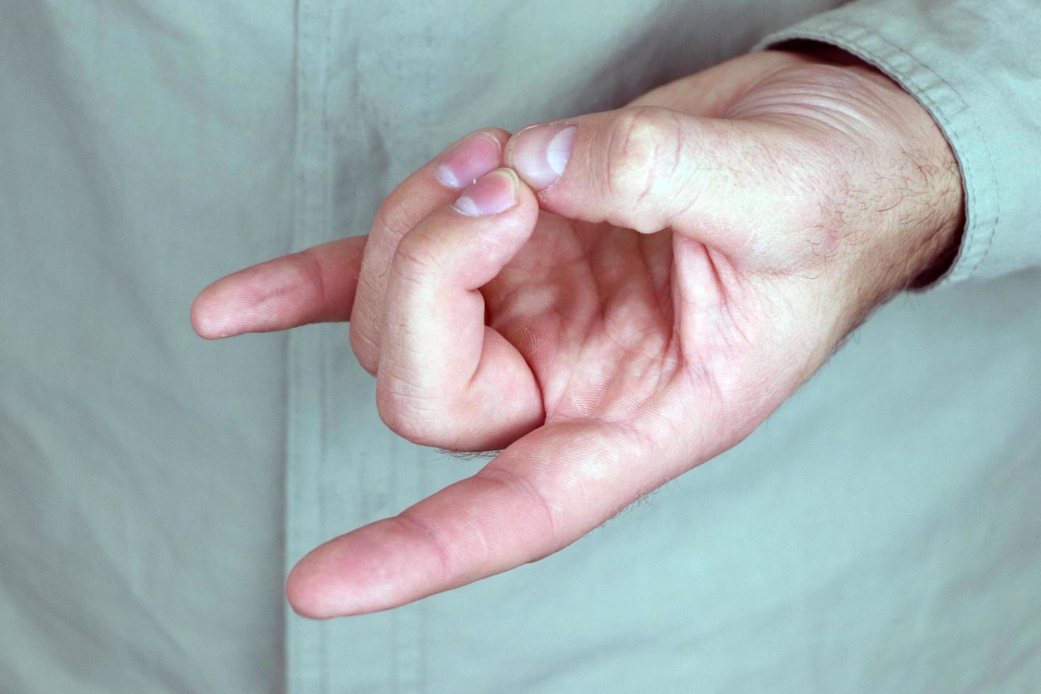 ein Mudra. Yoga-Handgeste. Handspiritualität hinduistisches Yoga der Fingergeste. foto