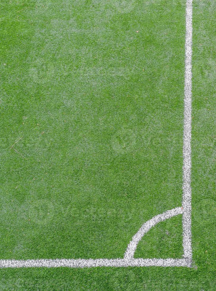 Fußballplatz aus Kunstrasen foto