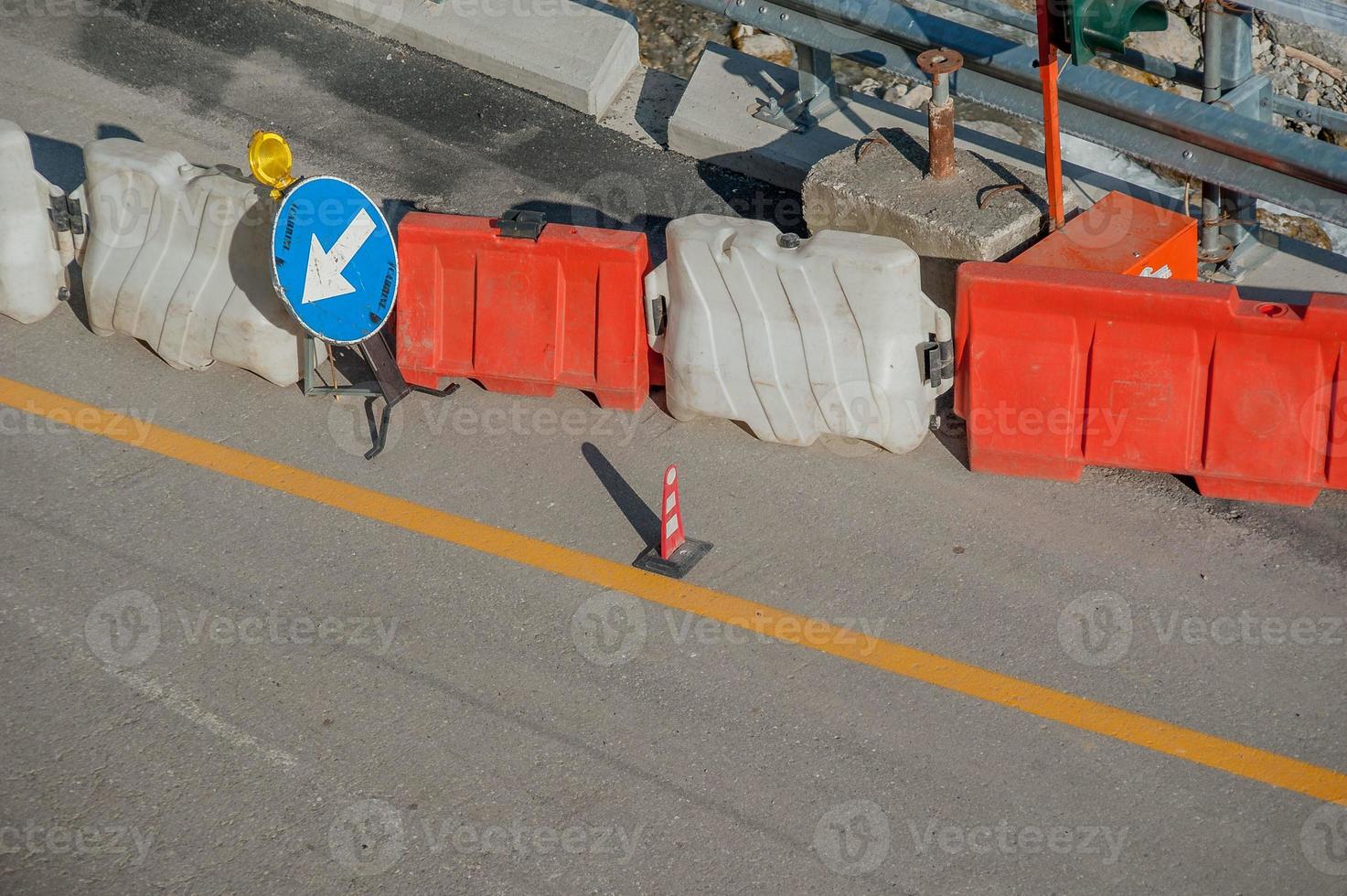 Straßenbaustelle foto