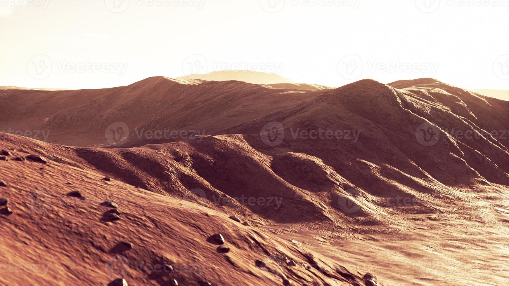 warm gefärbte Sanddünen bei Sonnenuntergang foto