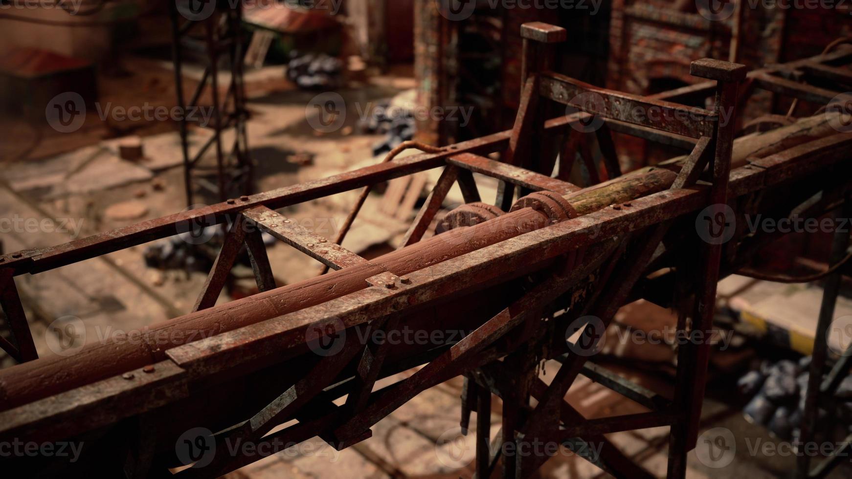 verlassene Industriegebäude der alten Fabrik foto