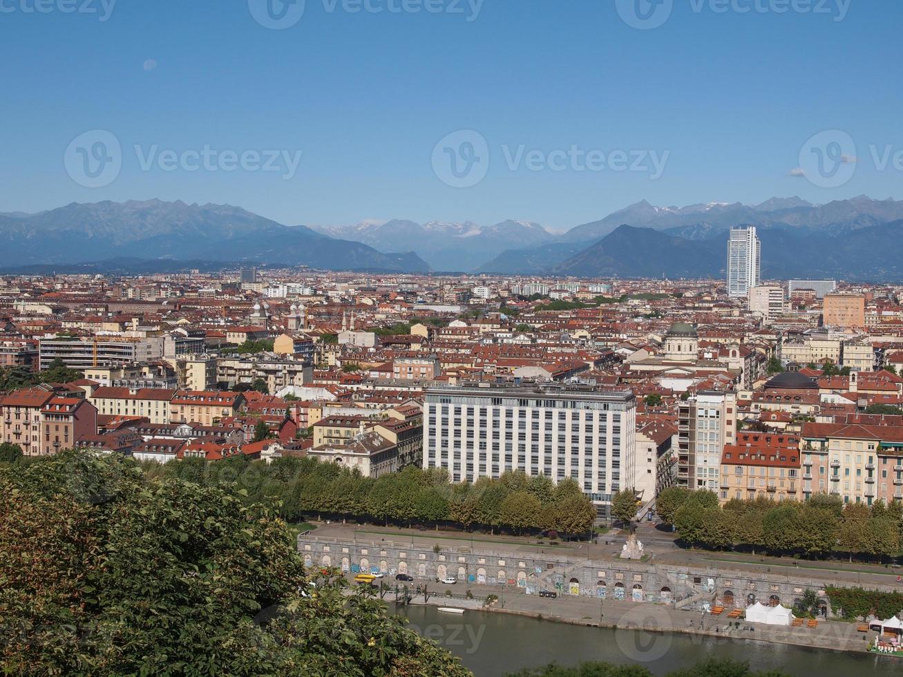 Luftaufnahme von Turin foto