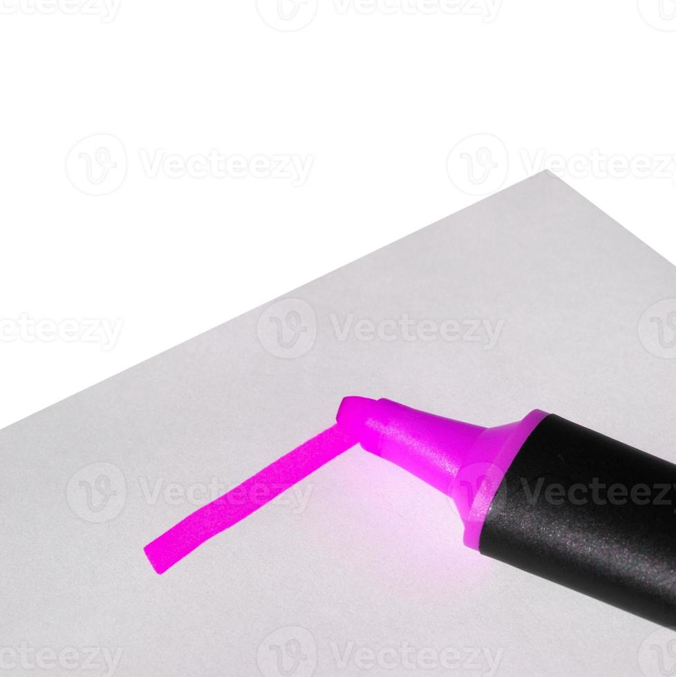 pinker Textmarker foto