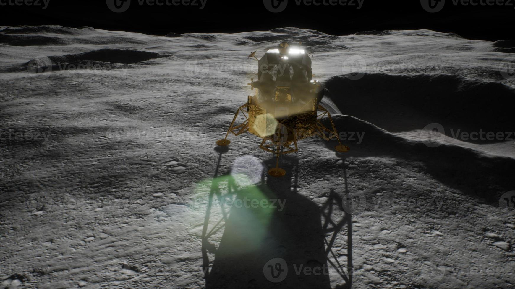 Mondlandemission auf dem Mond foto