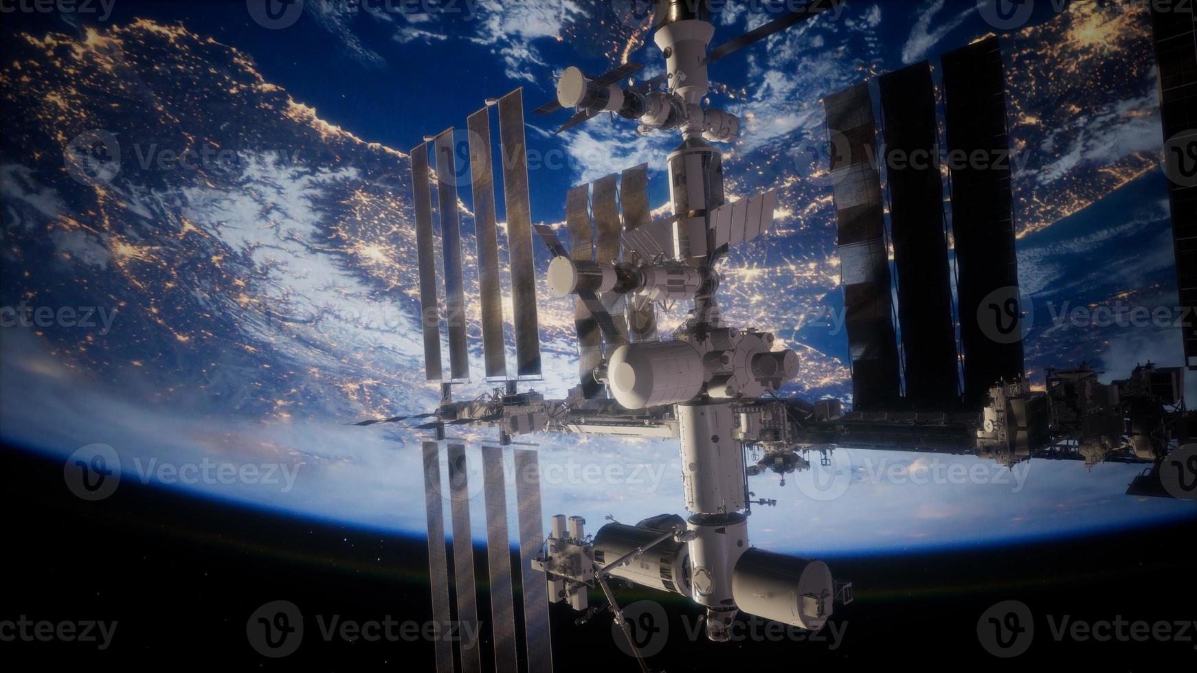 erd- und weltraumstation iss foto